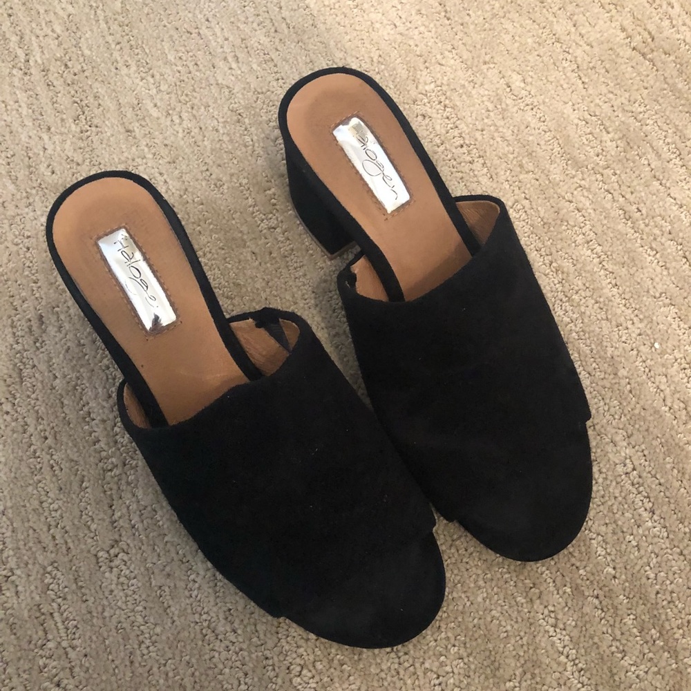 Halogen Black Mules